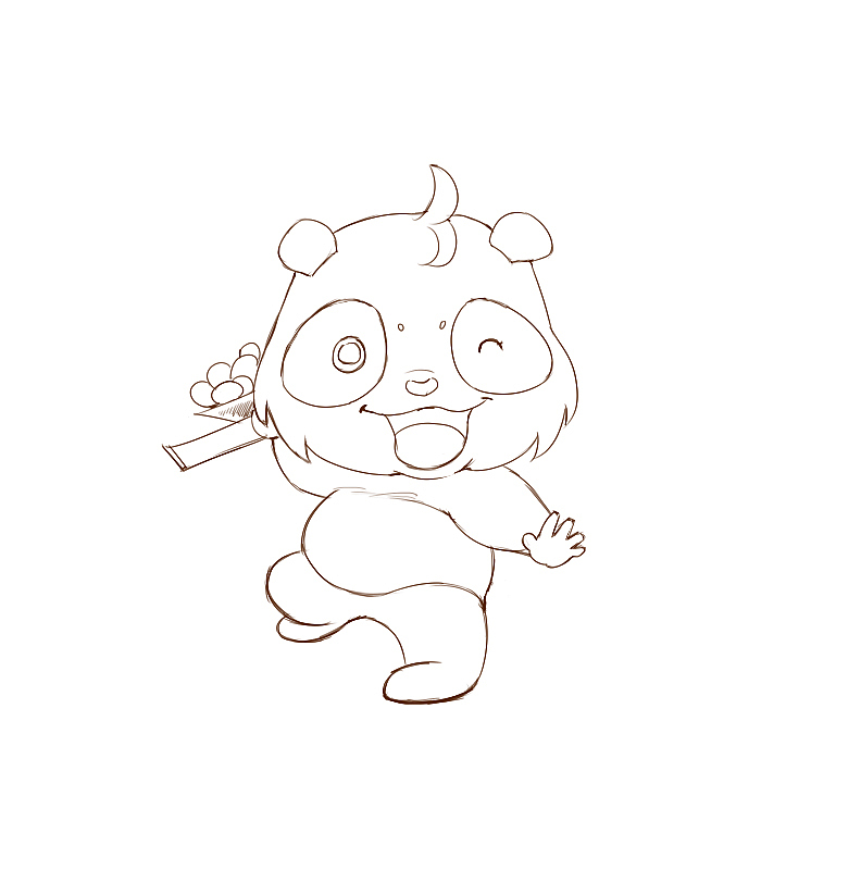 得利轩熊猫吉祥物图形LOGO（图ZNDg2MzMwMjA=） - IP形象 - 站酷设计师残云清风原创素材 - 站酷ZCOOL