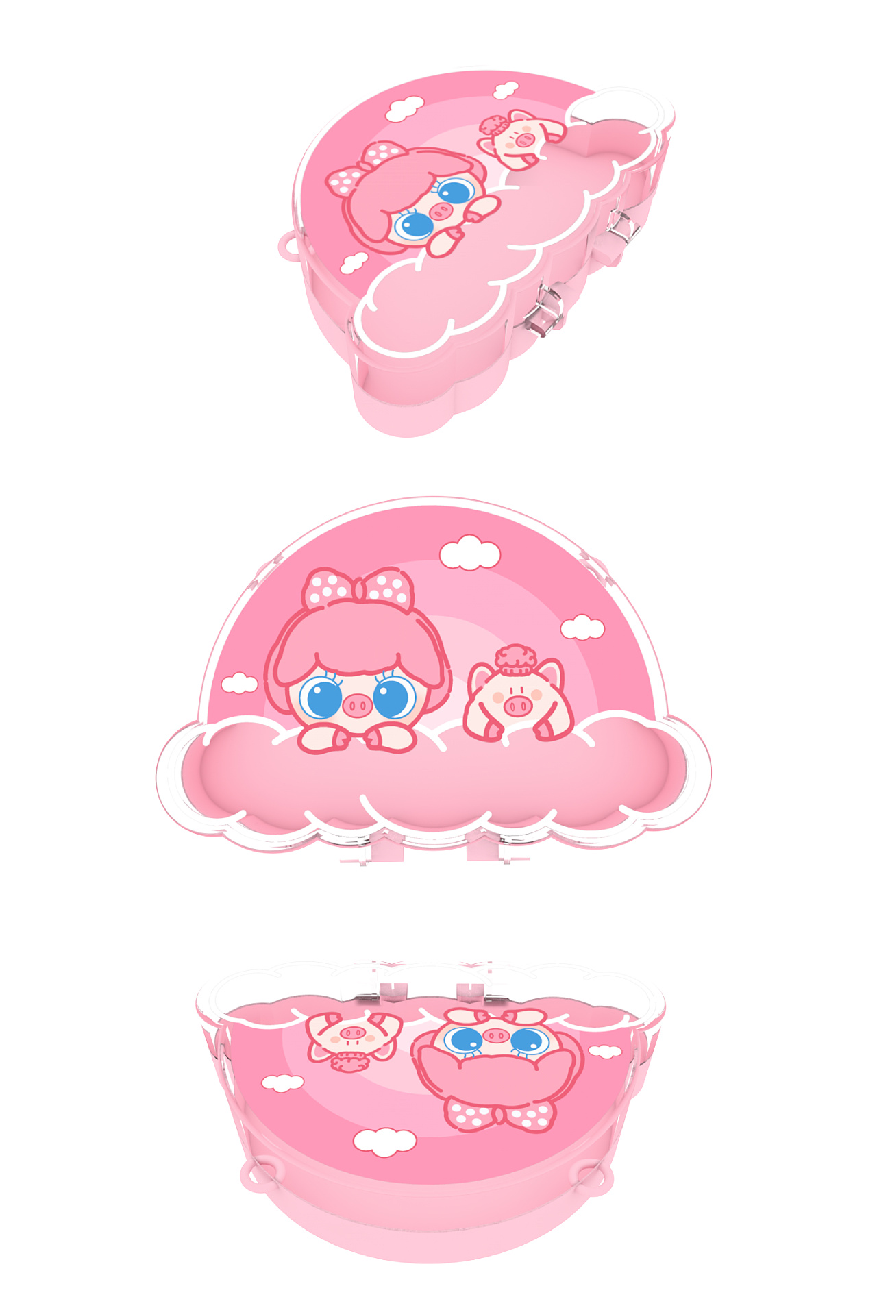 piggy sister 小猪妹妹-儿童头饰透明盒