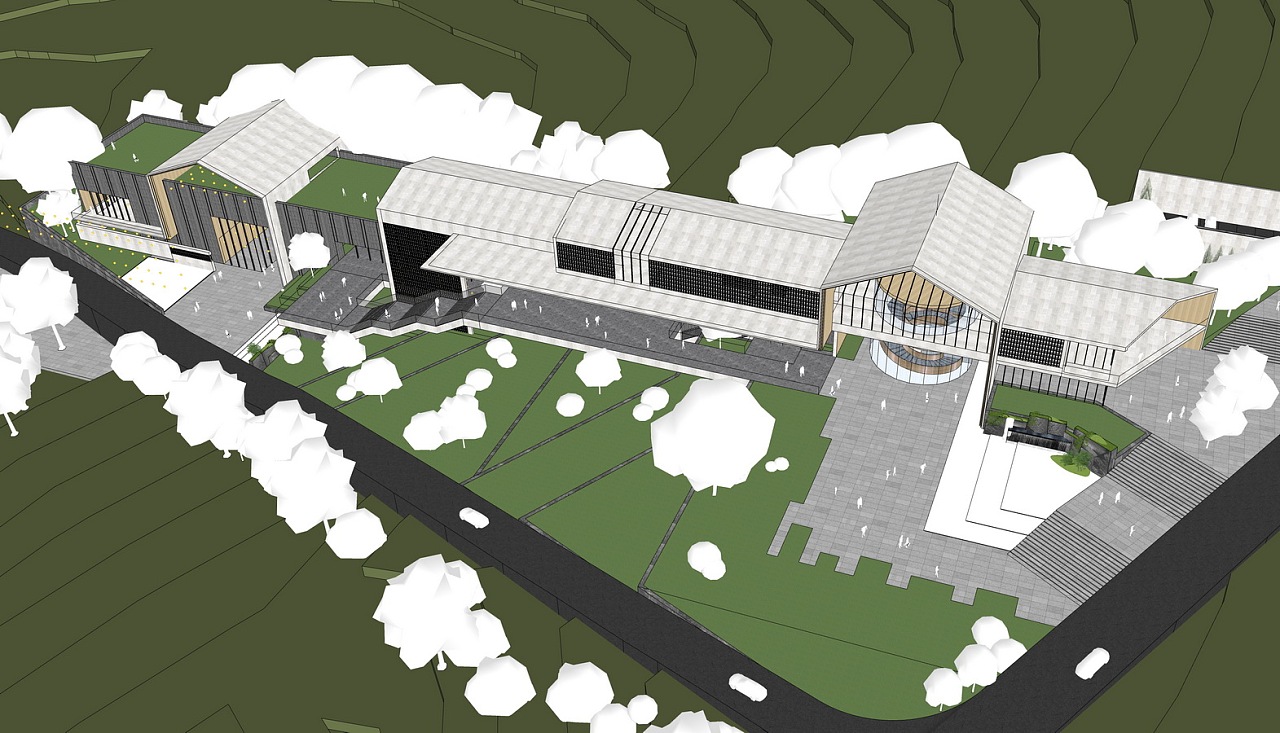 现代示范区su模型下载|空间|建筑设计|素模网 - 原创作品 - 站酷