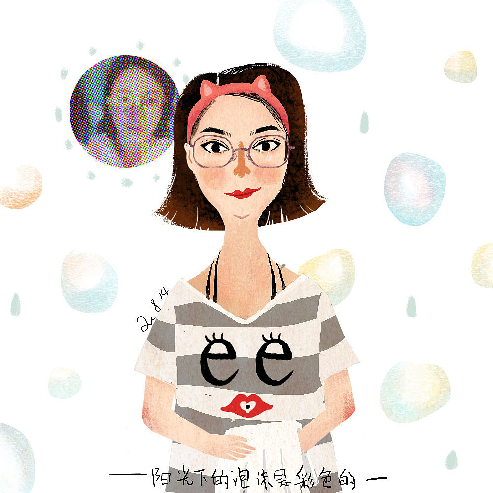 插画头像（图ZMTI5MDE4MDAw） - 创作习作 - 站酷设计师蛐蛐23原创素材 - 站酷ZCOOL