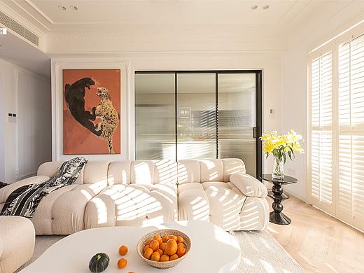 户型打通，与光影之下，静享143㎡的法式浪漫！