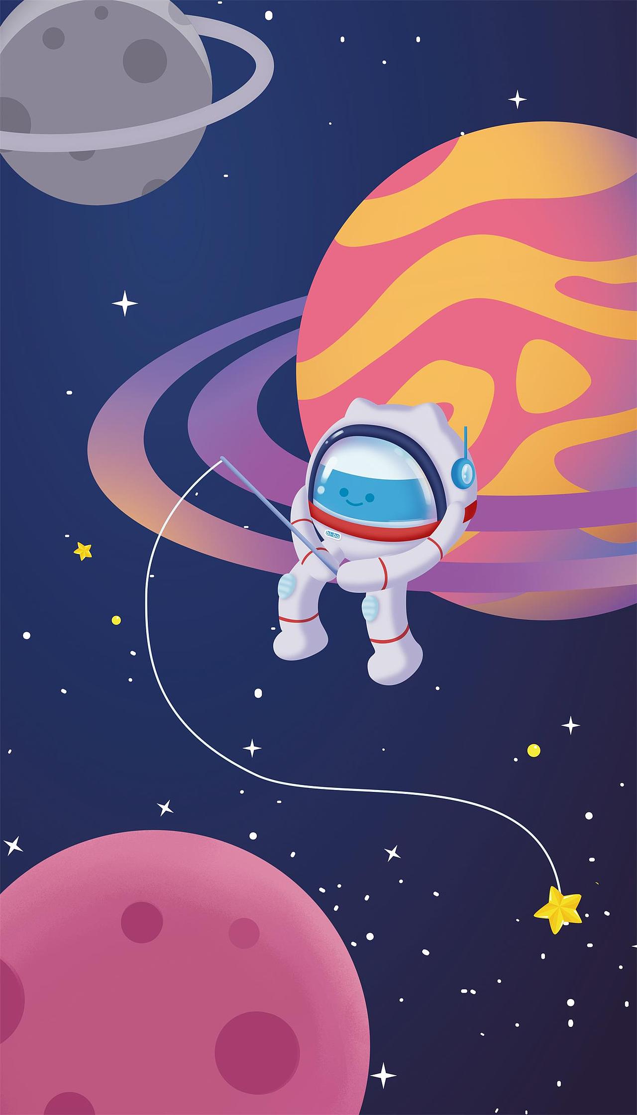 2023年台历安吉尔IP形象设计【宇航员】星空（图ZMzUyNjY2NDY0） - 商业插画 - 站酷设计师Long傲天原创素材 - 站酷ZCOOL