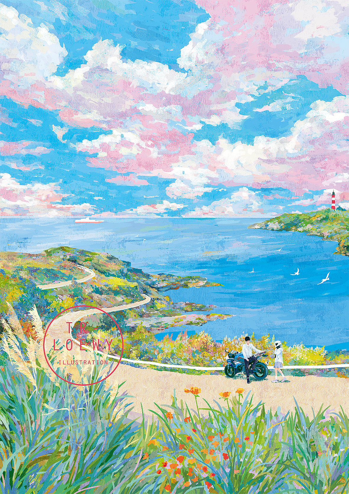 给小说岛屿日记绘制的封面插画（图ZMzM2MzkxMTQw） - 商业插画 - 站酷设计师插画师陶然原创素材 - 站酷ZCOOL