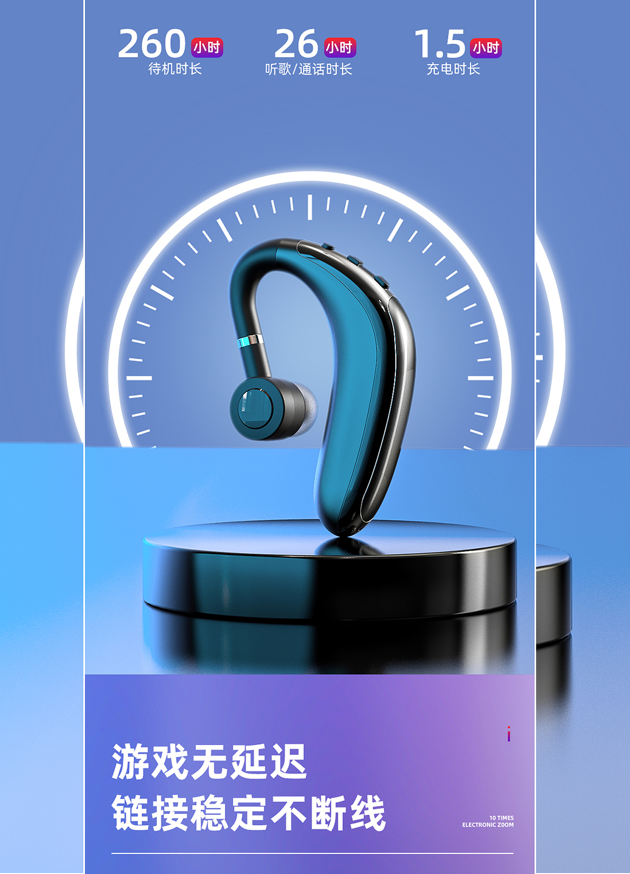 藍(lán)牙耳機(jī)詳情×1（圖ZMzE0ODI2MTQw） - 電商 - 站酷設(shè)計師向南往北原創(chuàng)素材 - 站酷ZCOOL