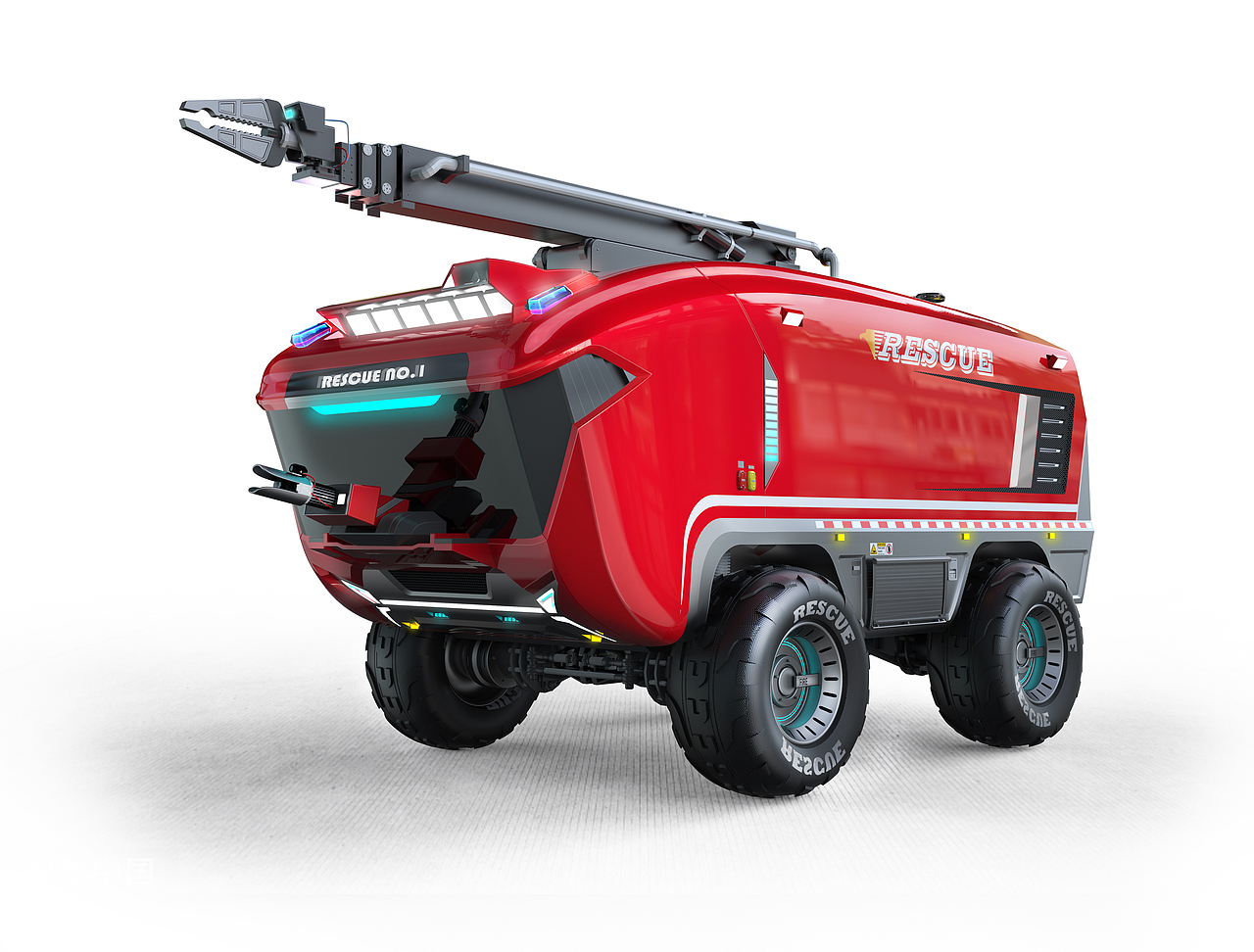 机场消防车概念设计-拓展现实