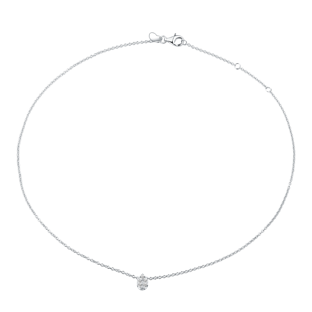 珠宝首饰图片后期精修ps技巧方法银饰项链白底摄影照片