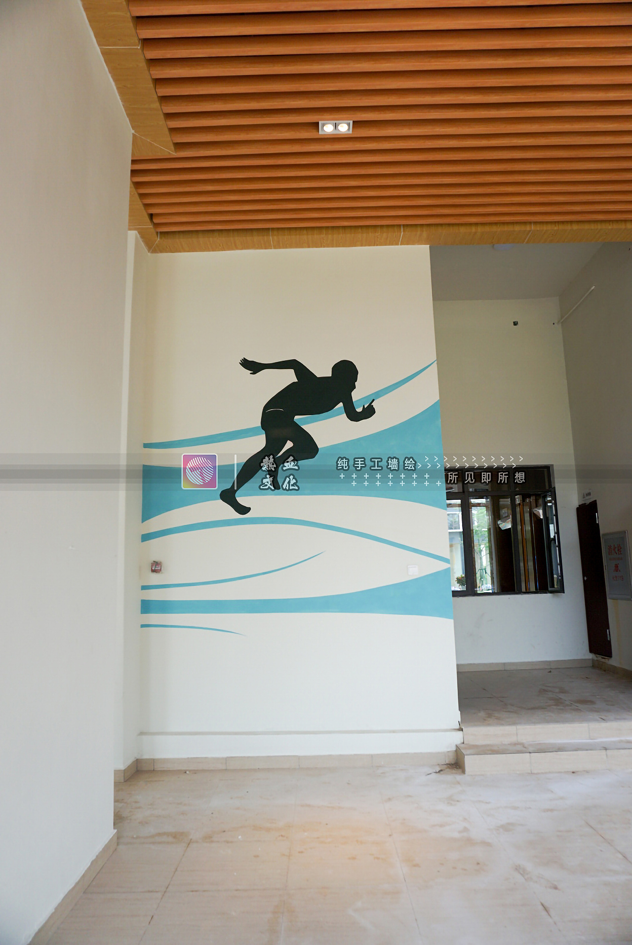 楼盘墙绘茶山碧桂园4栋架空层 墙绘壁画