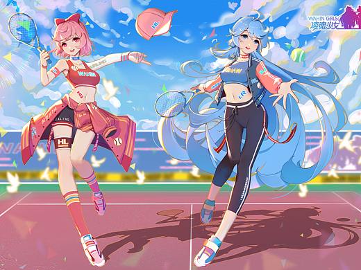 运动会 网球少女