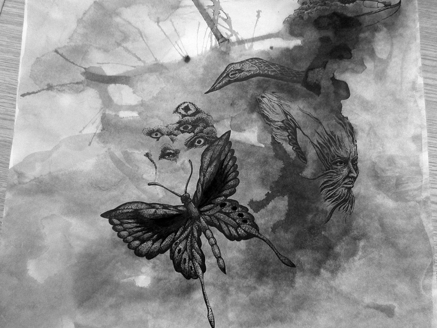 《另一个世界》创作过程(图ZMTE1MTQ4ODA=) - 绘画 - 站酷设计师傅淳强画者之旅原创素材 - 站酷ZCOOL