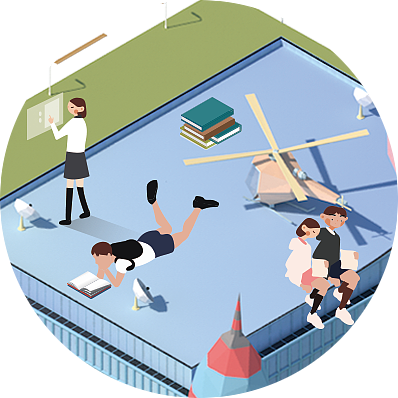 在图书馆认真学习