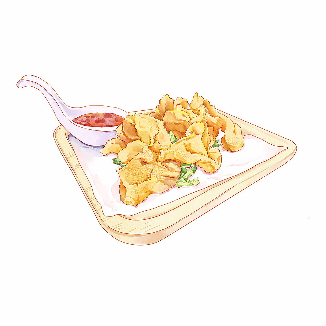 IPAD PRO+PROCREATE 美食插画（图ZMjc0MzE5NzQ0） - 创作习作 - 站酷设计师山里小七原创素材 - 站酷ZCOOL