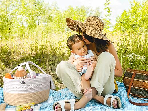 亚马逊图片制作，尿布玩具收纳编织篮图片制作