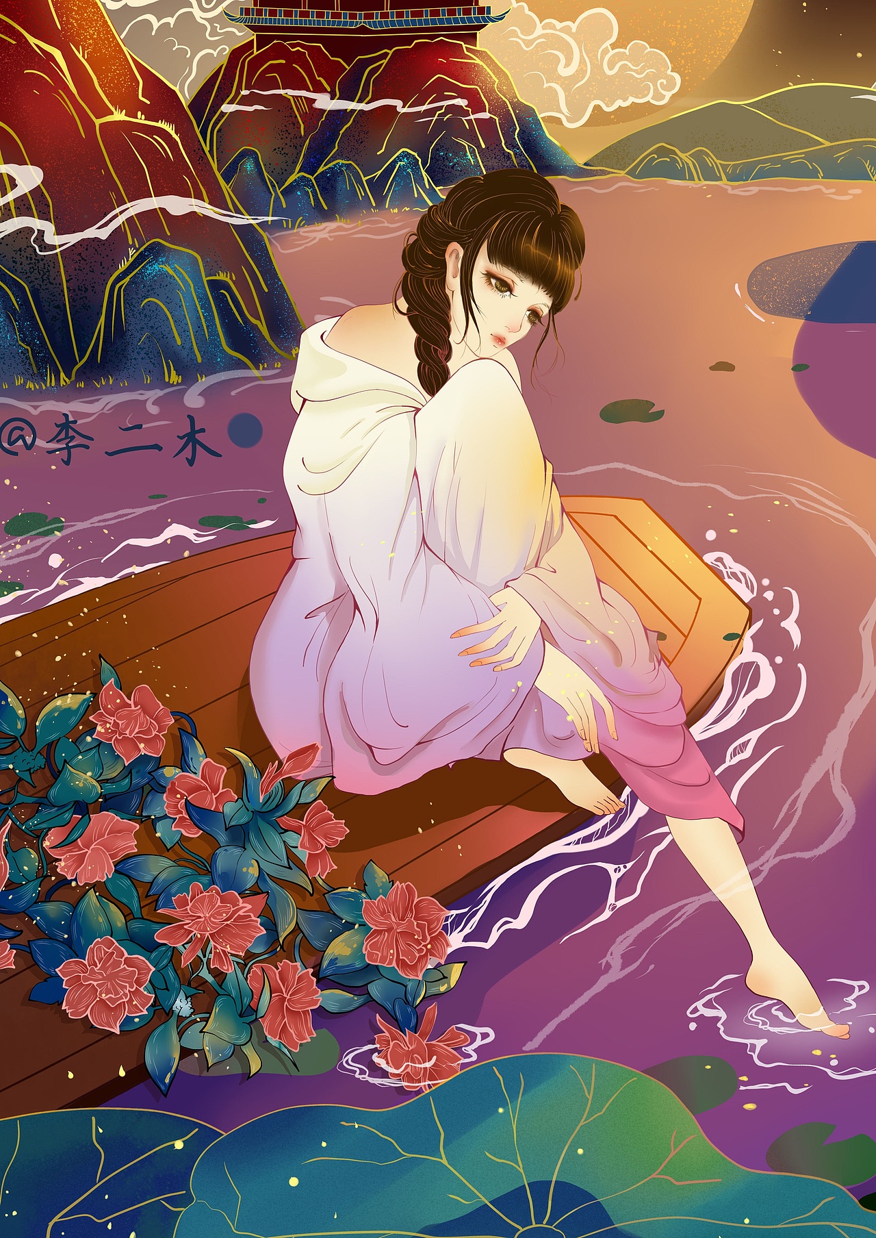 《此事古難全》（圖ZMTc2OTk3MTg4） - 商業(yè)插畫 - 站酷設(shè)計師小火財原創(chuàng)素材 - 站酷ZCOOL