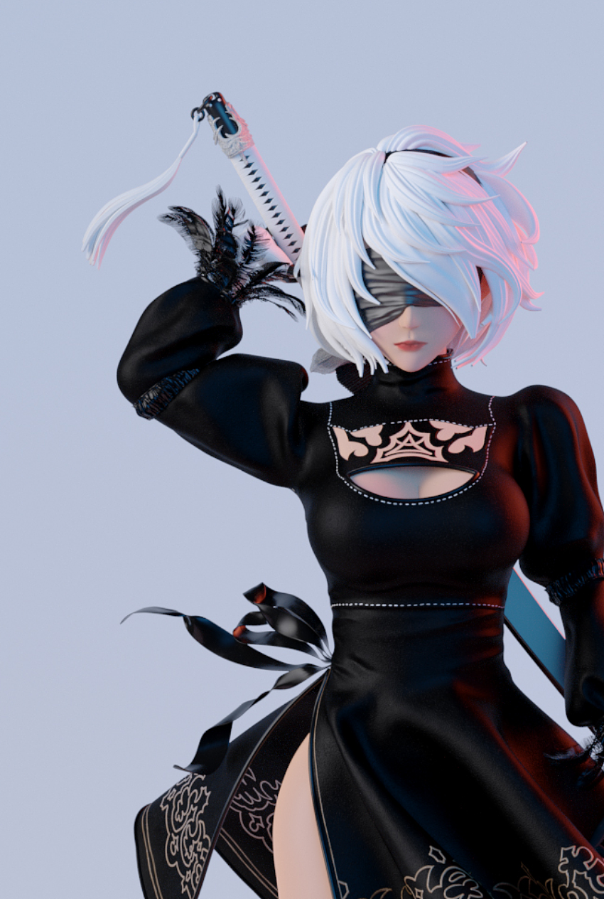 尼尔机械纪元—老图新渲