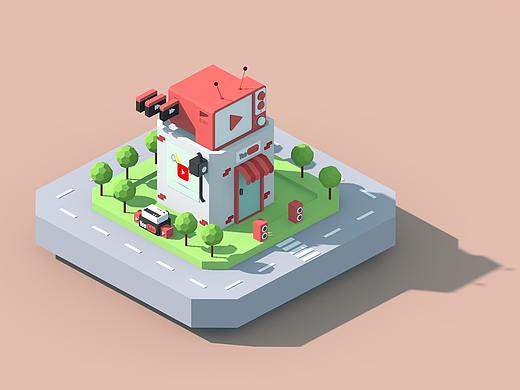 小场景C4D