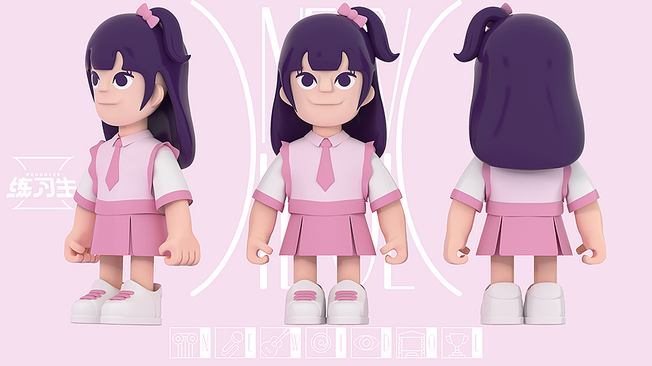 NEW IDOL 新偶像学院视觉（图ZMjA4OTUyMTYw） - 商业插画 - 站酷设计师万鱼鱼原创素材 - 站酷ZCOOL