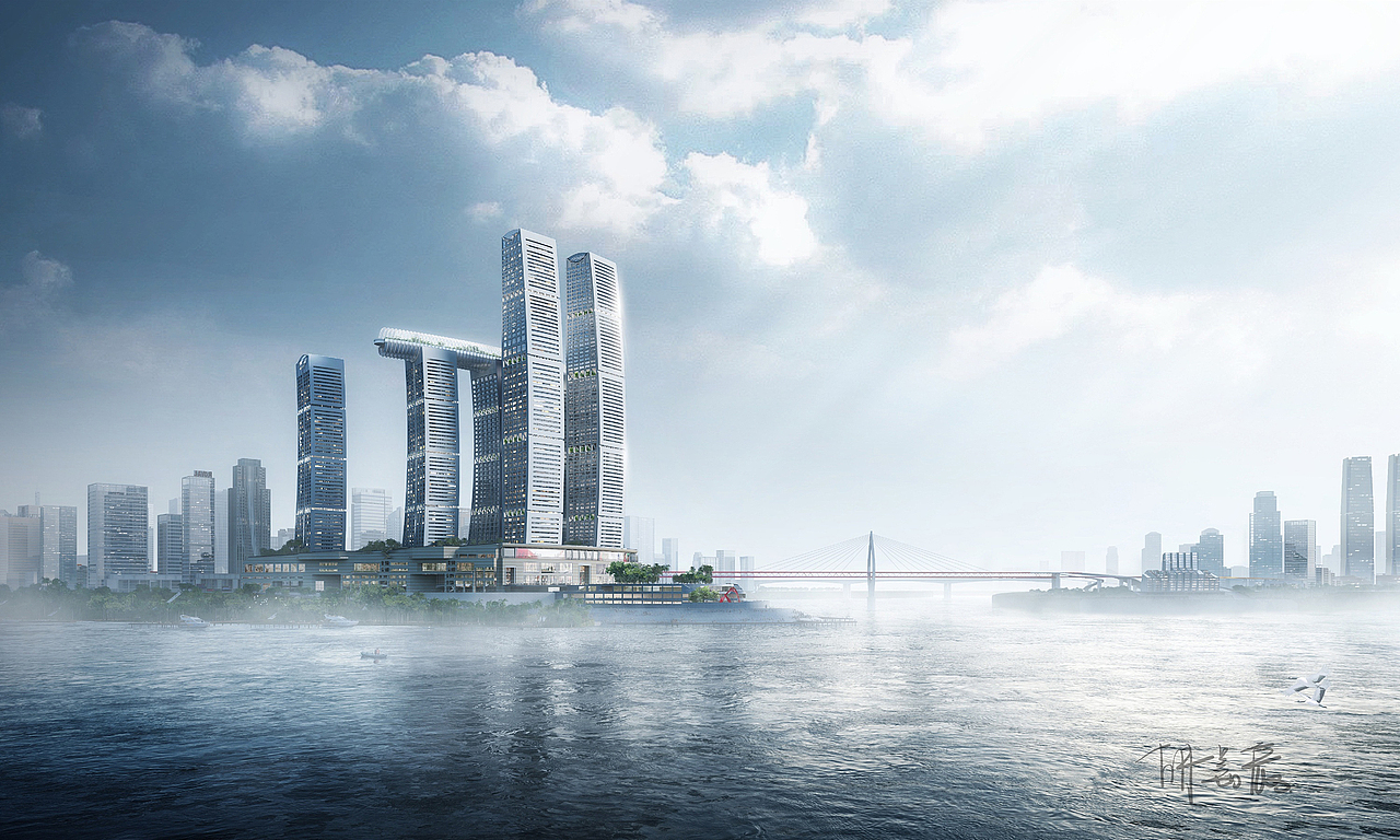 建筑可视化—重庆来福士广场（图ZMTkyOTYxOTI4） - 建筑/空间 - 站酷设计师Ethhhhan原创素材 - 站酷ZCOOL