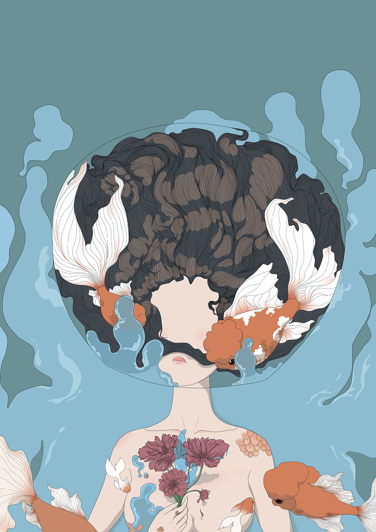 金鱼姬系列终于画完了