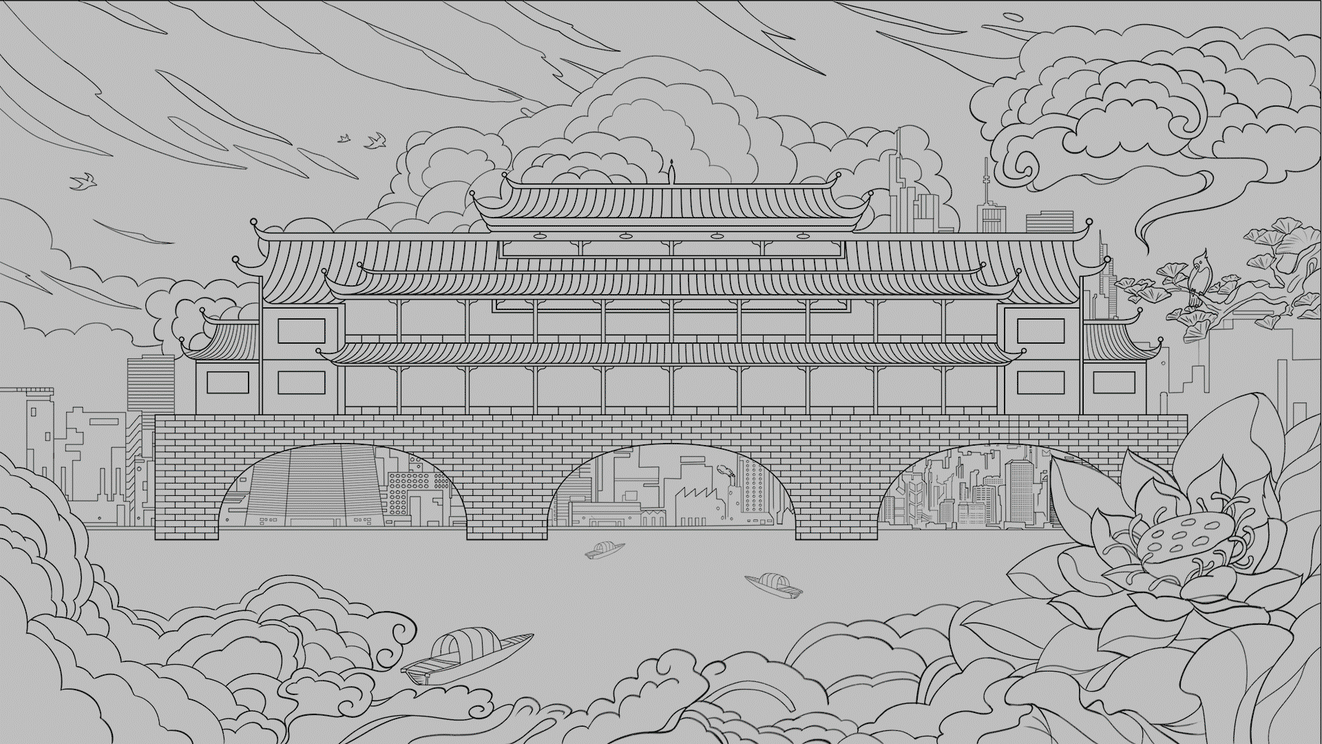 《我的城市建筑-凤凰古城》