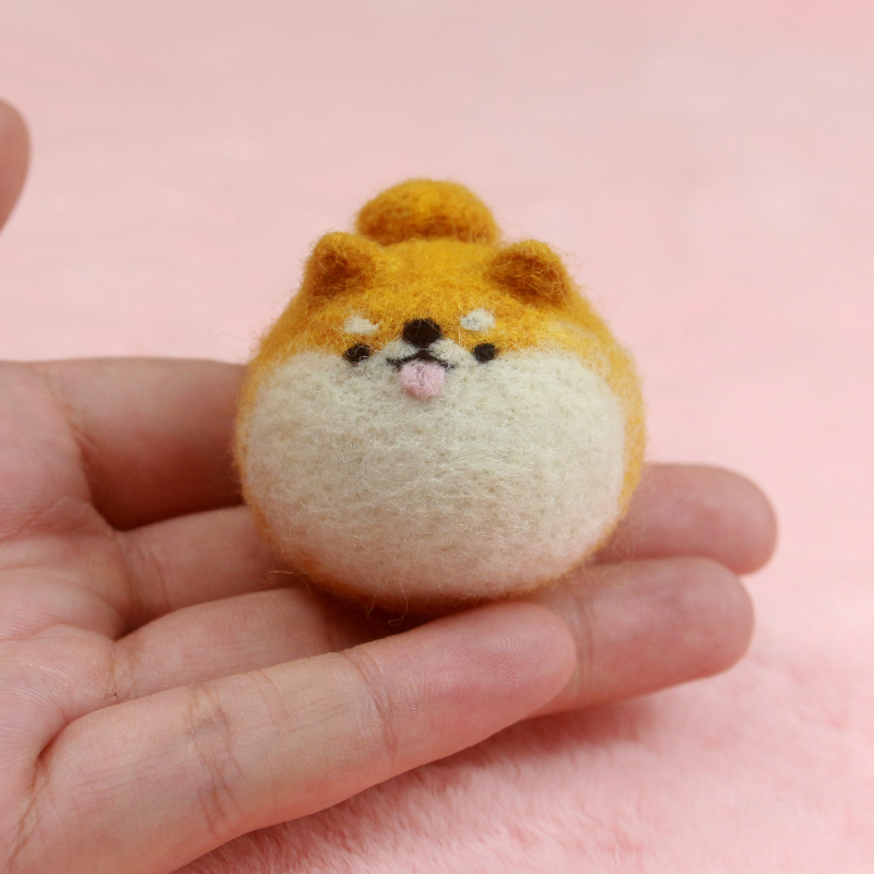 羊毛毡 戳戳乐 团子猫咪 柴犬 绵羊 柯基狗 手工礼物