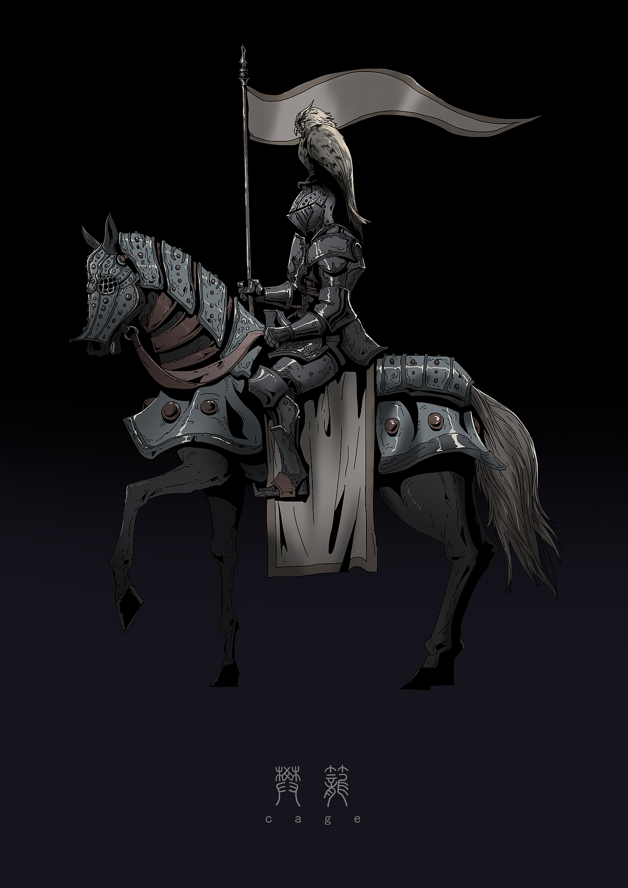 樊笼插画（图ZMjM5MDk5NzQ4） - 艺术插画 - 站酷设计师肖大猫NL原创素材 - 站酷ZCOOL