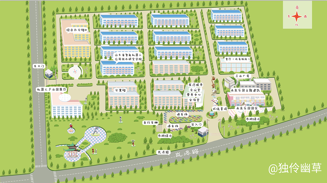 旅游景区插画（图ZMTk2NjU1OTEy） - 商业插画 - 站酷设计师独怜幽草原创素材 - 站酷ZCOOL