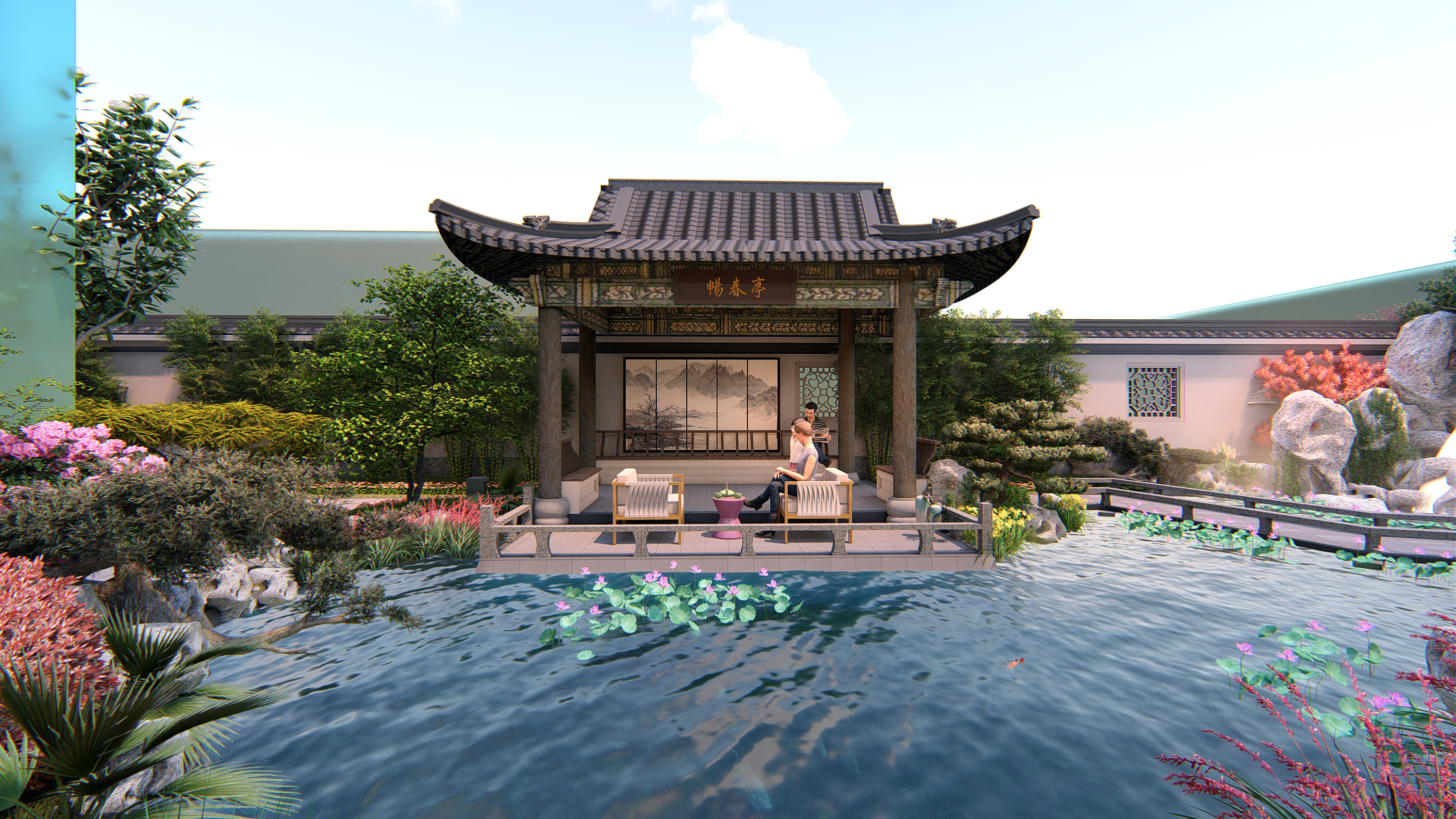 安徽中式别墅园林方案|空间|景观设计|experss1987 - 原创作品 - 站酷