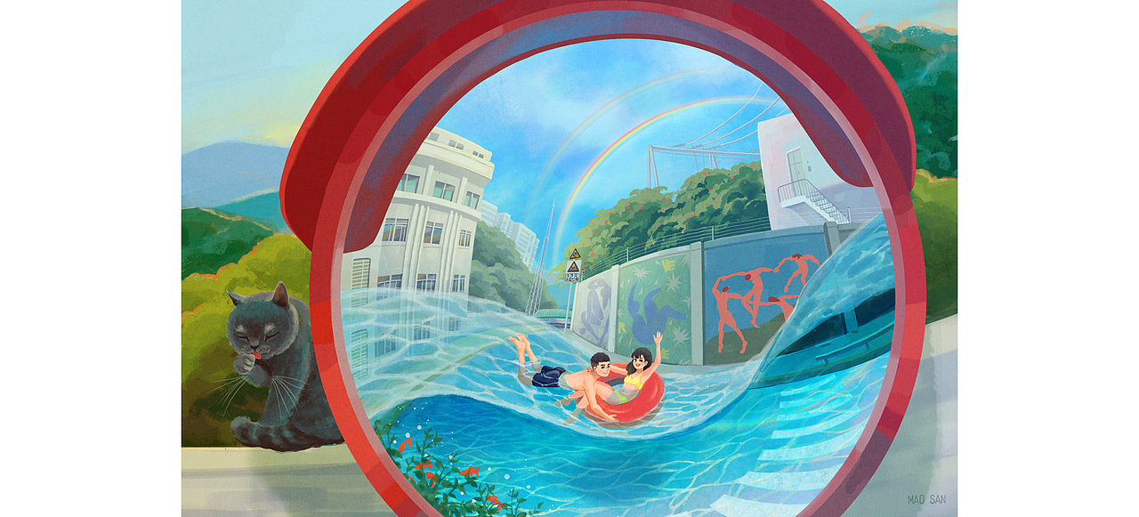 夏 末 秋 初｜毛三插画20p（图ZMjczNzY4MzAw） - 创作习作 - 站酷设计师毛三maosan原创素材 - 站酷ZCOOL