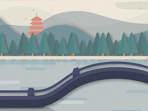 城市系列卡面设计——杭州