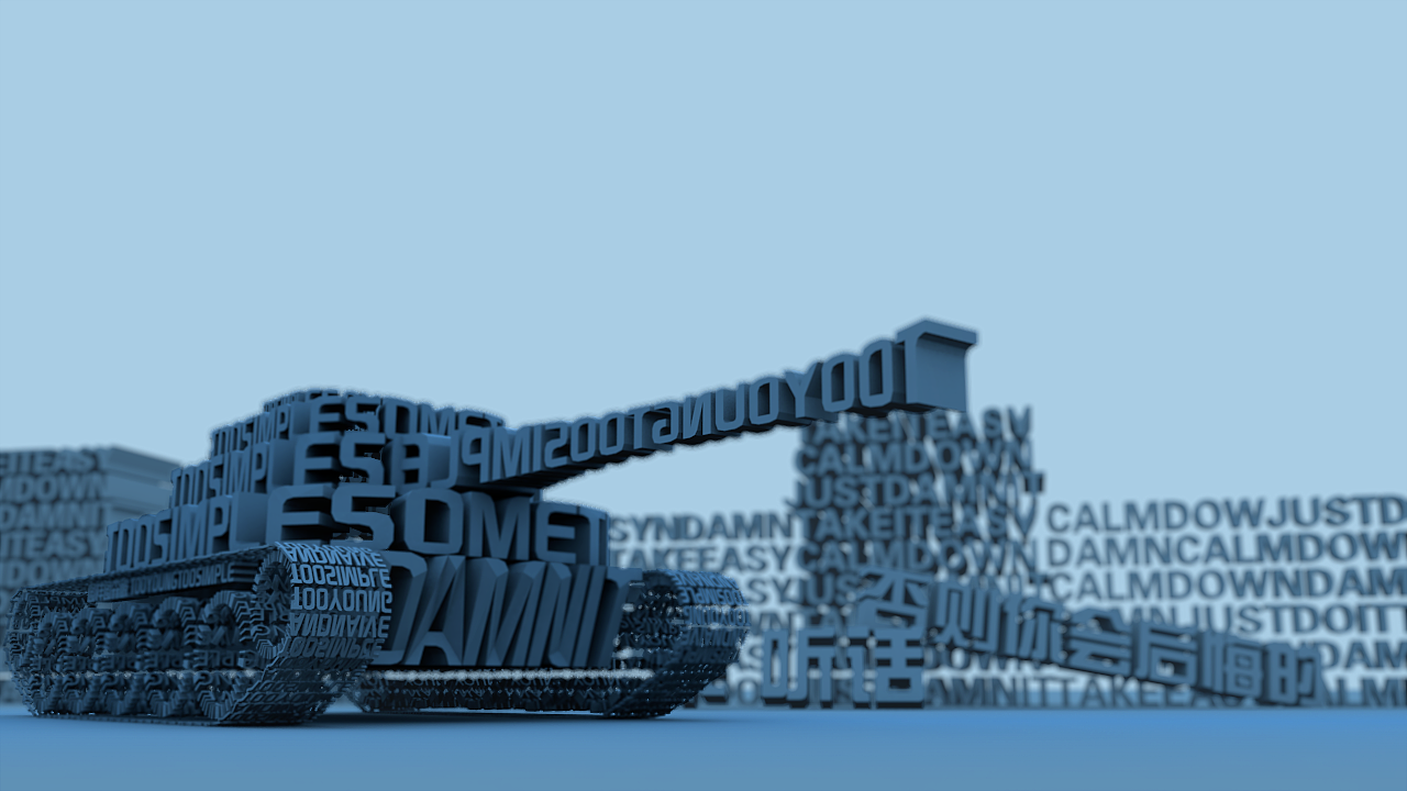 C4D临摹_突破流言的文字战场（图ZMTE2NzMwMzAw） - 动画/影视 - 站酷设计师CanJoe原创素材 - 站酷ZCOOL