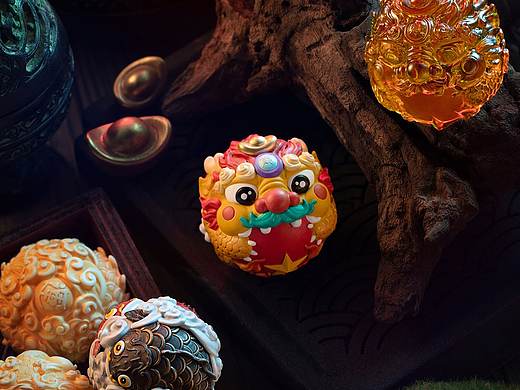 国潮貔貅蛋蛋手办拍摄  静物创意拍摄| 凡仟文化