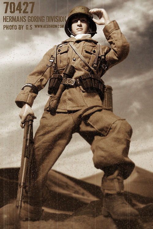 16威龙兵人二战德空军北非赫尔曼戈林装甲师士兵