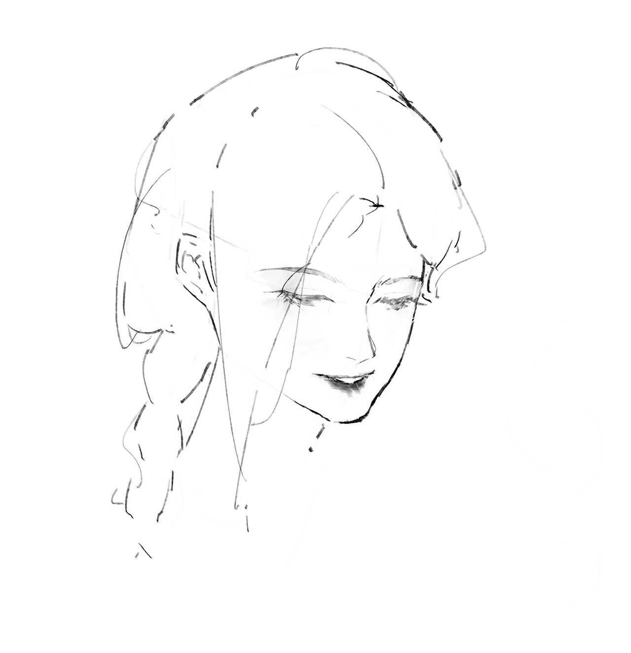 【绘画过程】今天画个大头