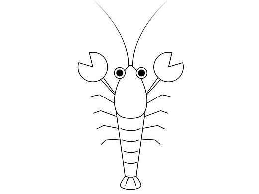 小龙虾简笔画