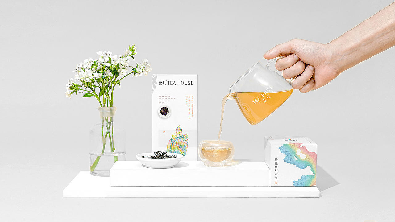 云几TEA HOUSE新茶饮品牌视觉形象设计-西安席设计（图ZMjcwNzM0OTk2） - 品牌 - 站酷设计师席江龙原创素材 - 站酷ZCOOL