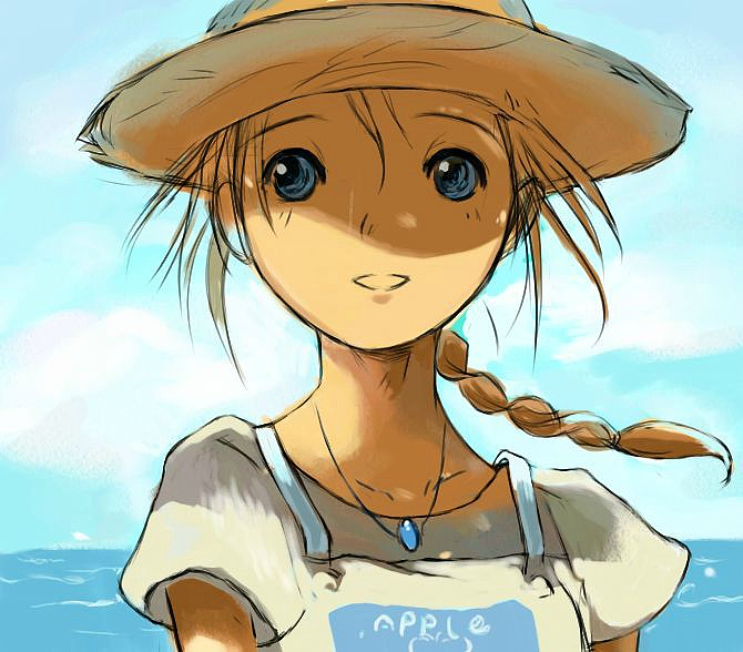 草帽女孩（图ZMTkzMDQ4MTY=） - 创作习作 - 站酷设计师悠悠云小小翼原创素材 - 站酷ZCOOL