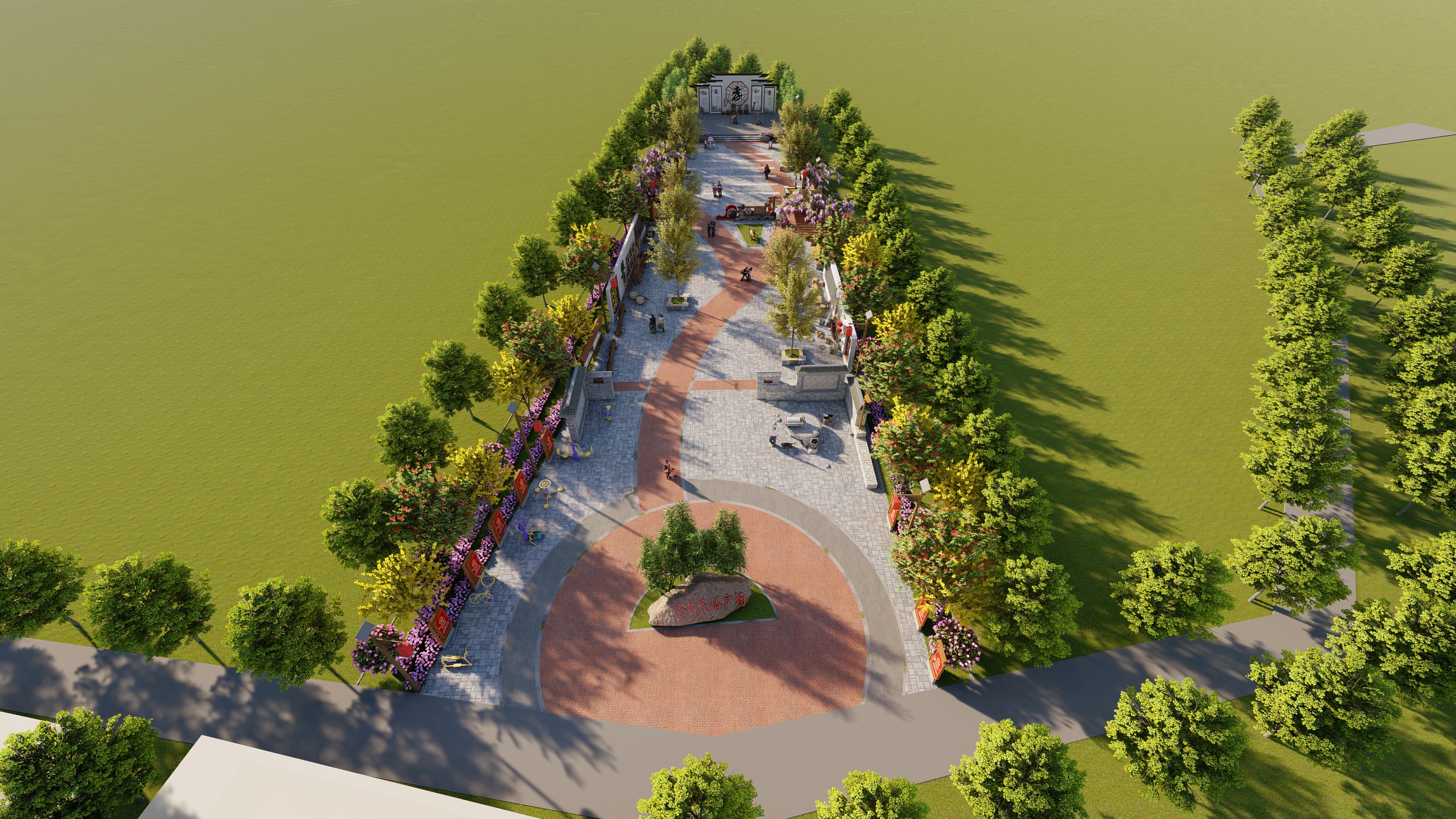 乡村广场|空间|景观设计|家里有只吞金兽 - 原创作品 - 站酷 (zcool)