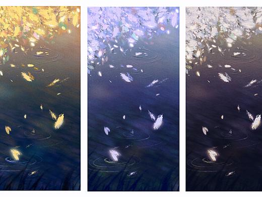 iPad procreate落叶壁纸