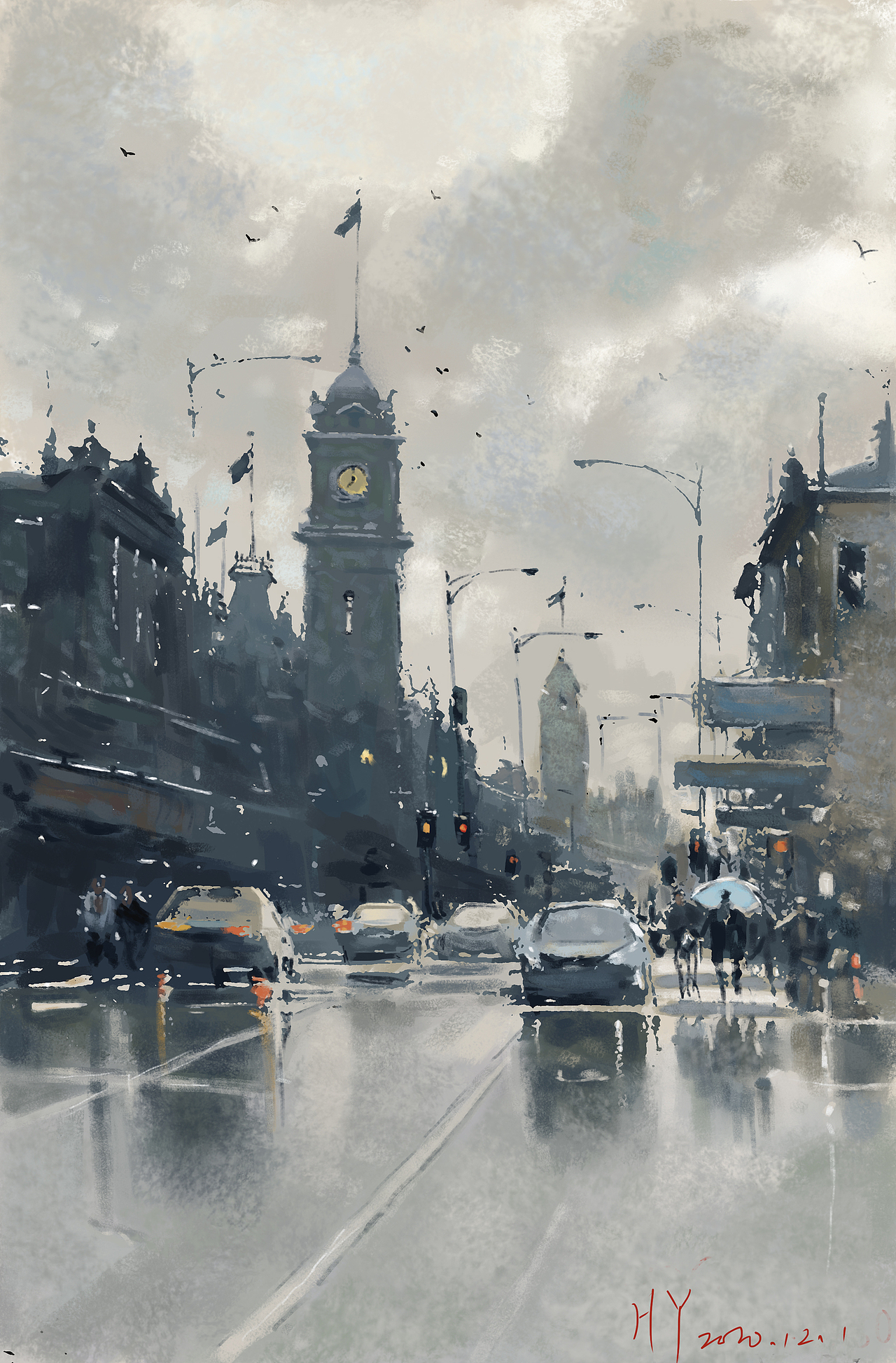 约瑟夫的水彩体系尝试