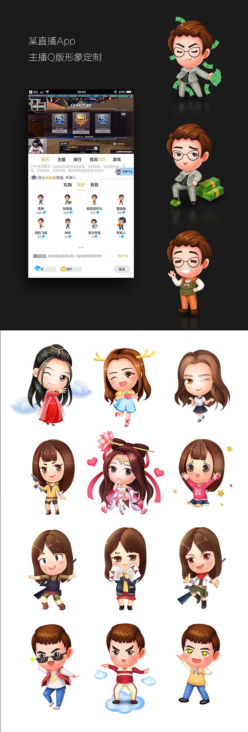 Q版人物角色设计