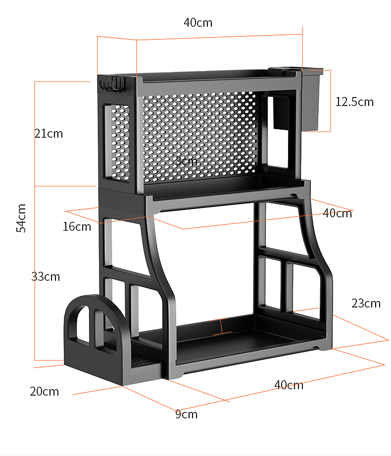 置物架，厨房置物架，置物架建模渲染