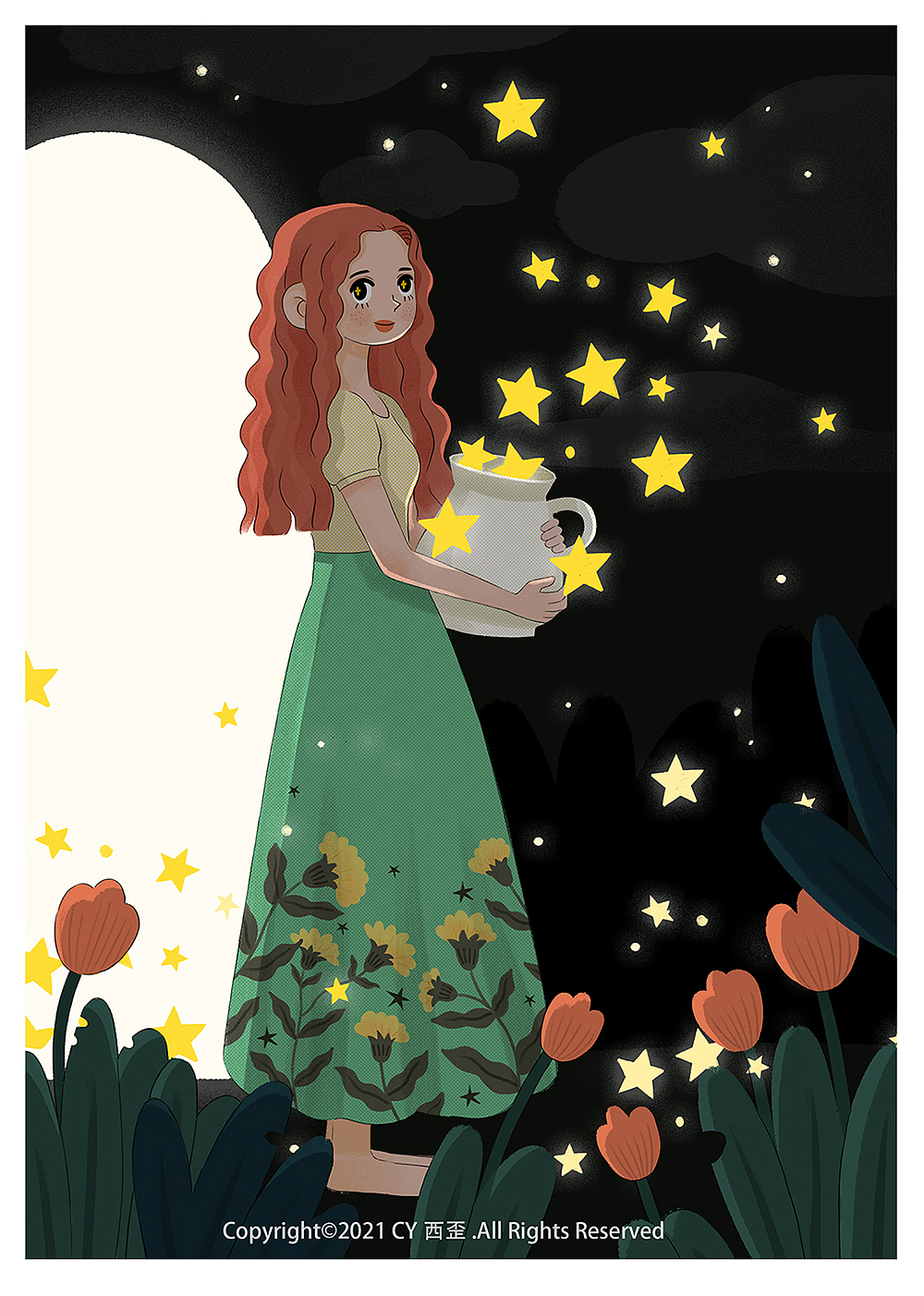 圣诞节/收集星星/复古女孩