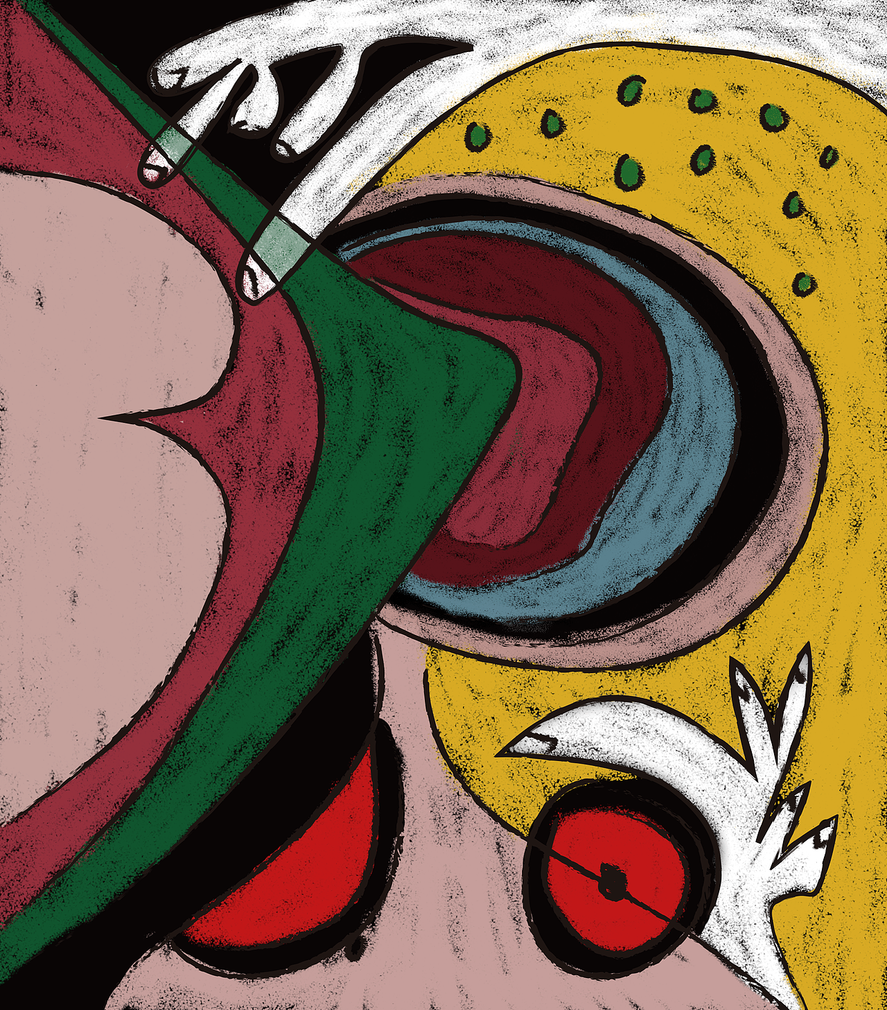 创意抽象油画新创意抽象人物油画 客房走廊壁挂画 |纯艺术|绘画|生肖