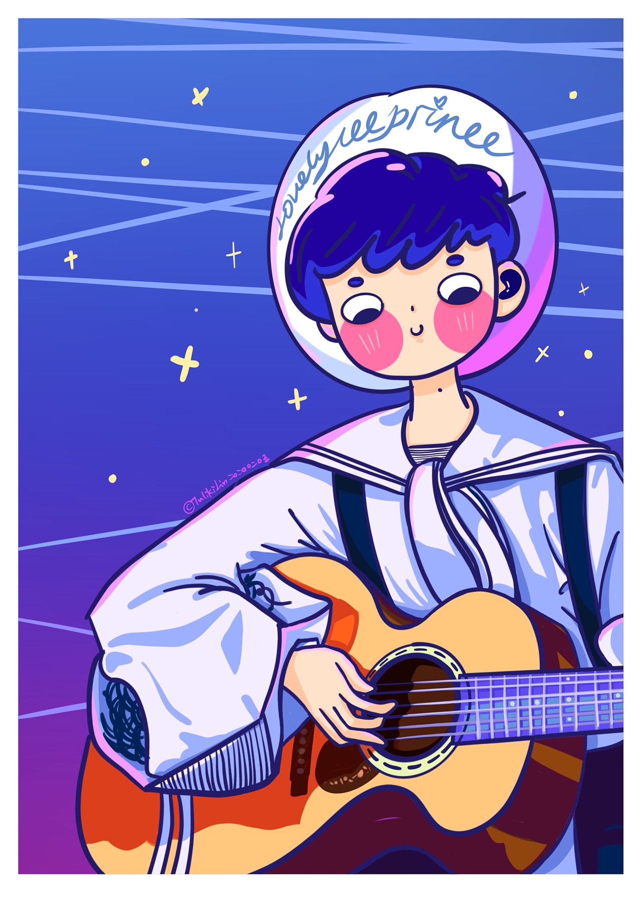 粗线条人物插画