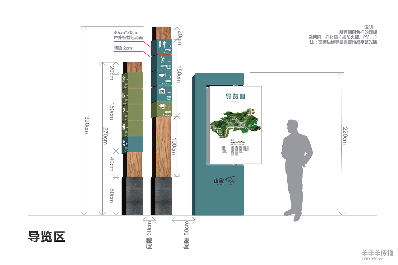 山里寒舍－导视识别
