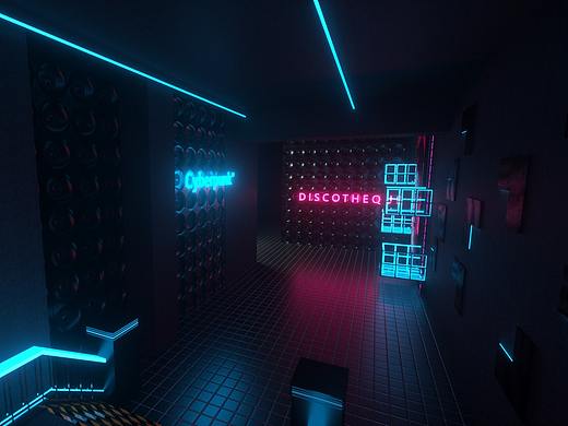 个人作品-赛博风空间设计