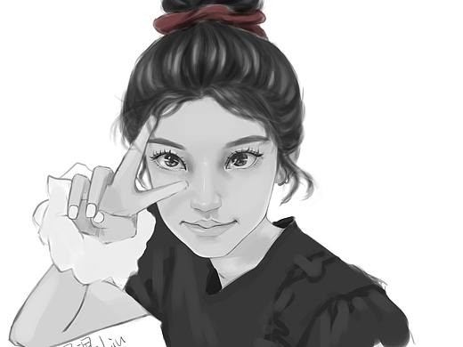 身边的女孩子（个人主页-ZNTI5OTU4NjQ=） - 创作习作 - 站酷设计师思遇Liu原创素材 - 站酷ZCOOL