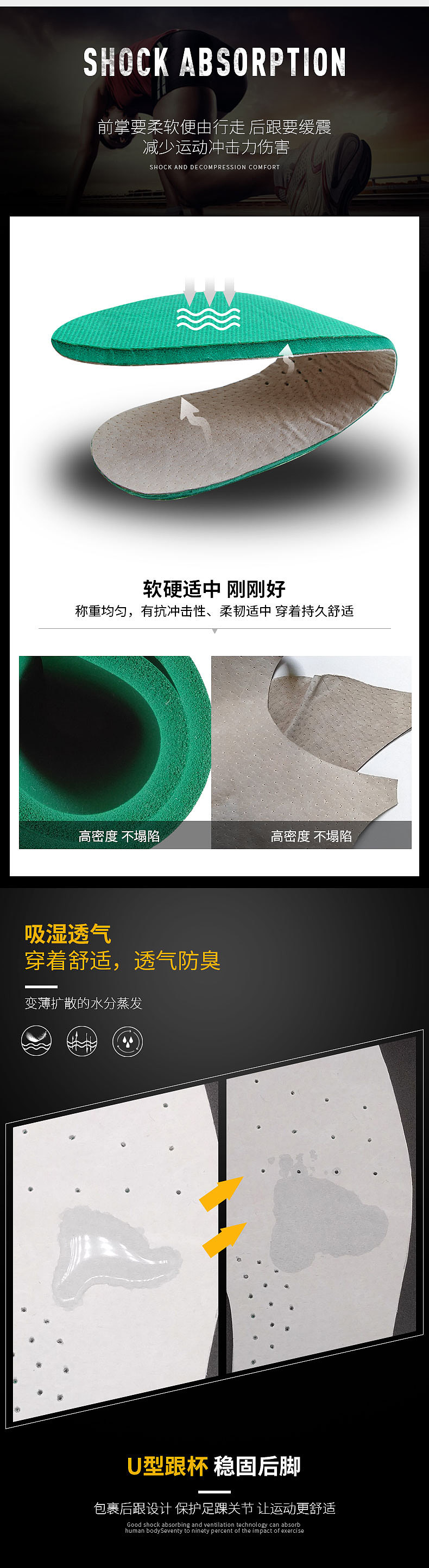 鞋子运动鞋跑鞋鞋垫增高垫详情页首页模板