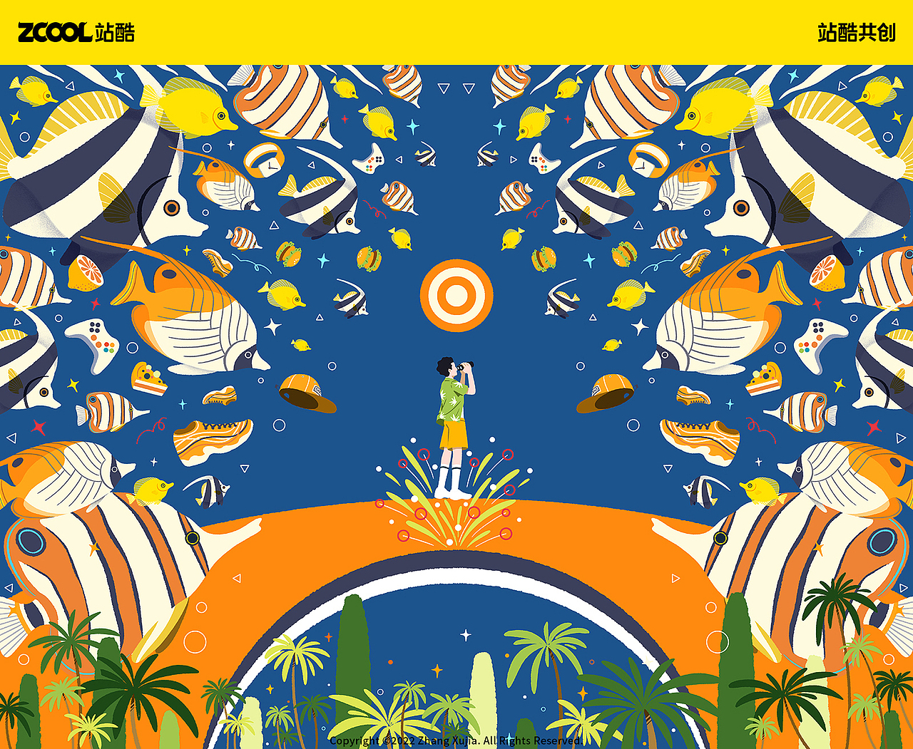 生物的诗歌 | 系列插画（图ZMzEzMzIwODYw） - 海报 - 站酷设计师张旭加XujiaZhang原创素材 - 站酷ZCOOL