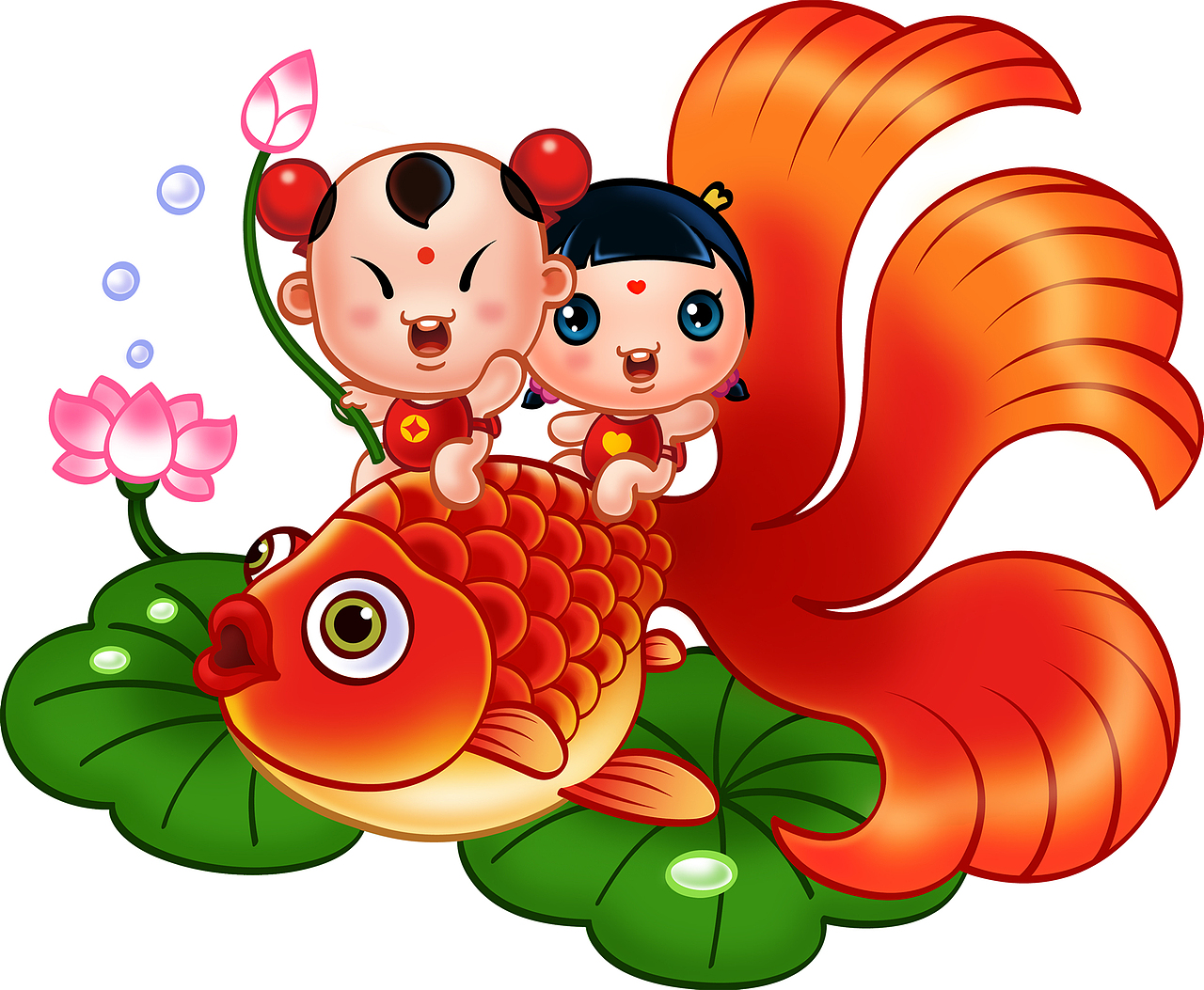 招财童子春节素材集合